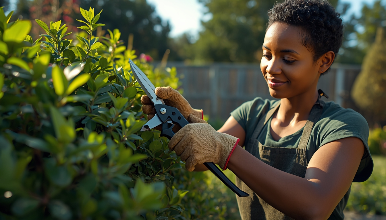 Shrub trimming by Strengthoiboosti